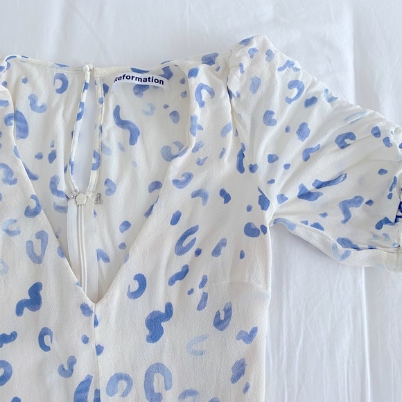 Reformation Nantes dress in March leopard size 2 - Picture 2 of 5